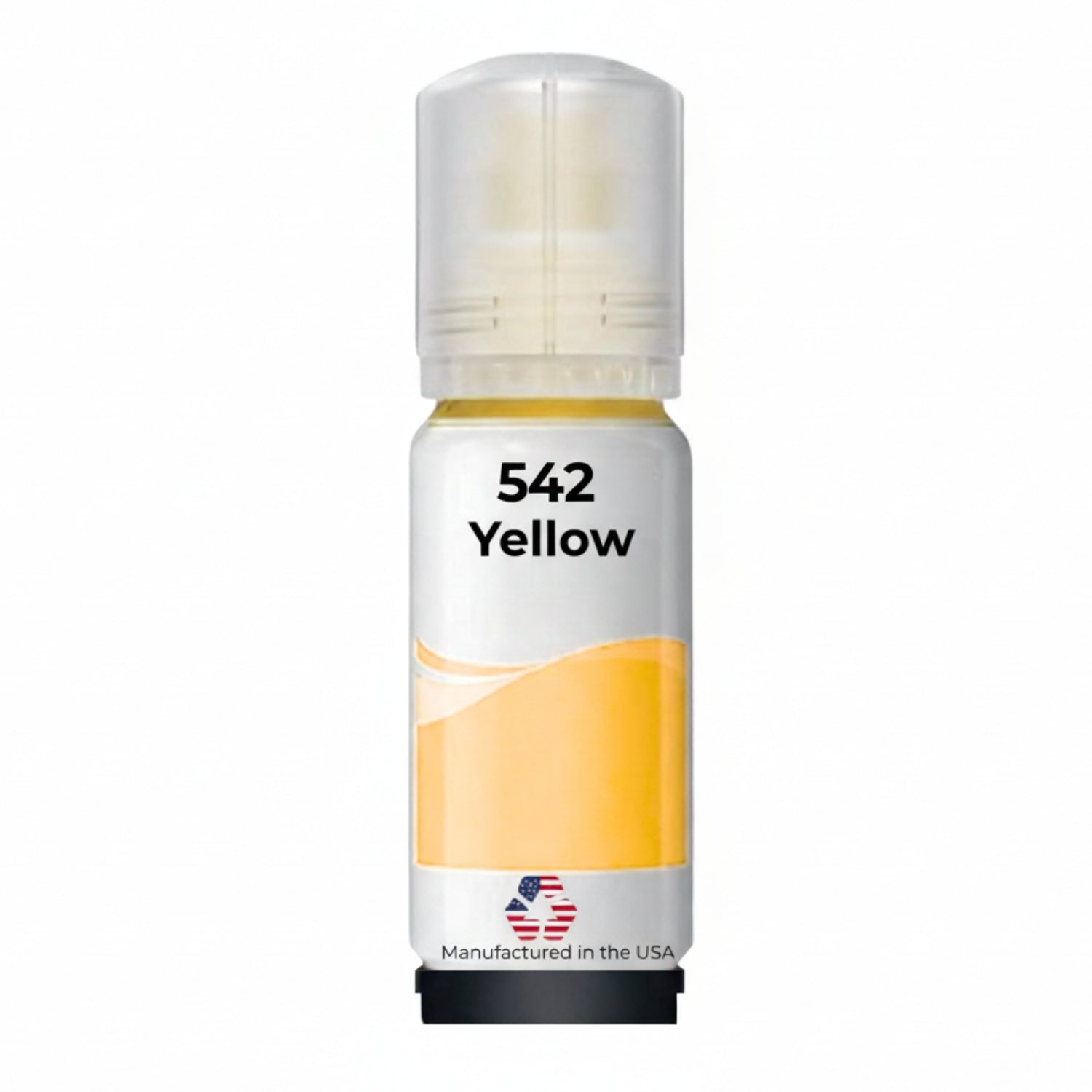 JIT Brand Replacement For Epson 542 (T542420-S) 70 ml Yellow Ultra High Yield Ink Bottle Made in the USA, T542420-S