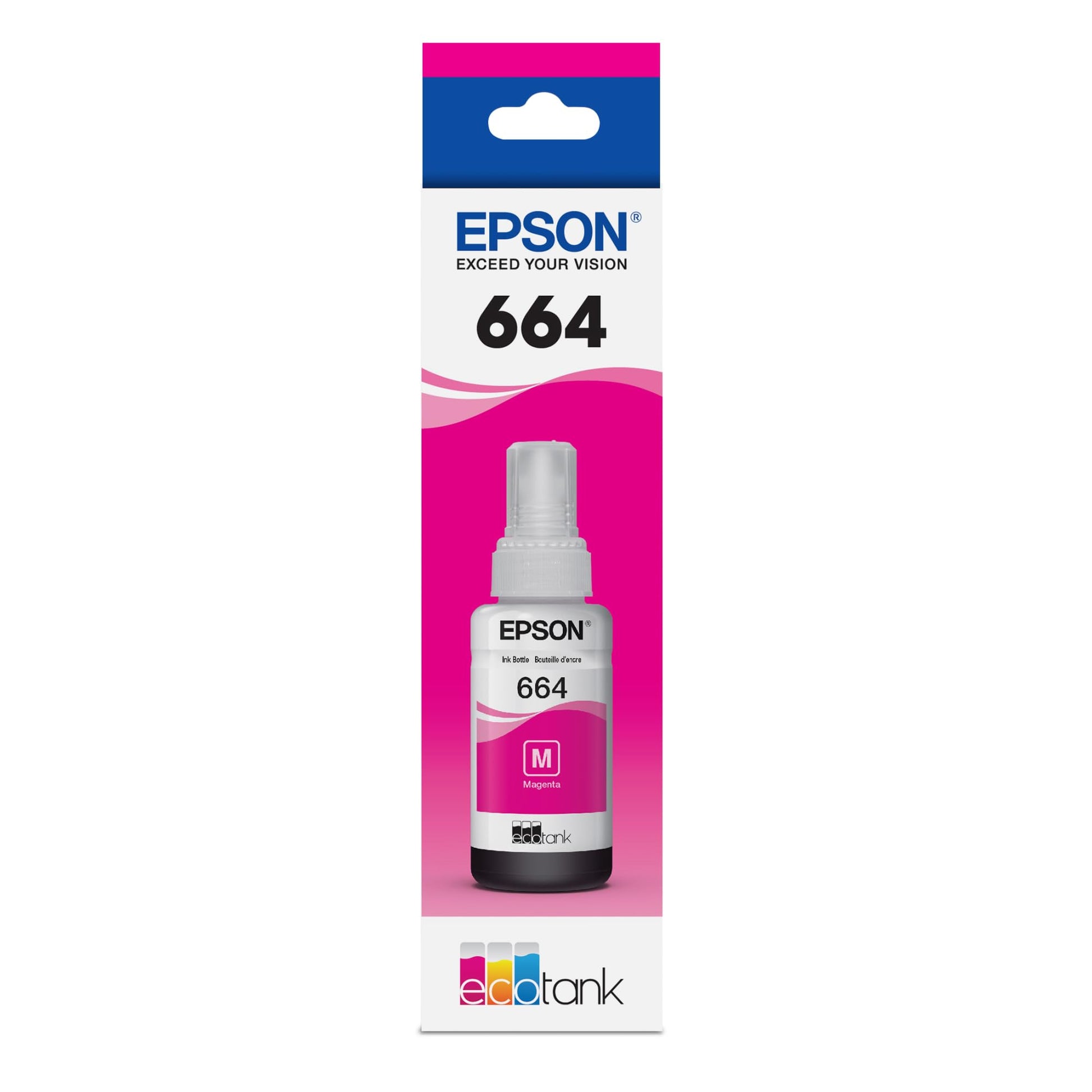 Epson T664 Magenta Ink Bottle, T664320-S