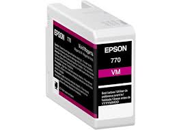 Original Epson 770 Standard Yield VIVD MAGENTA Ink Cartridge, T770320