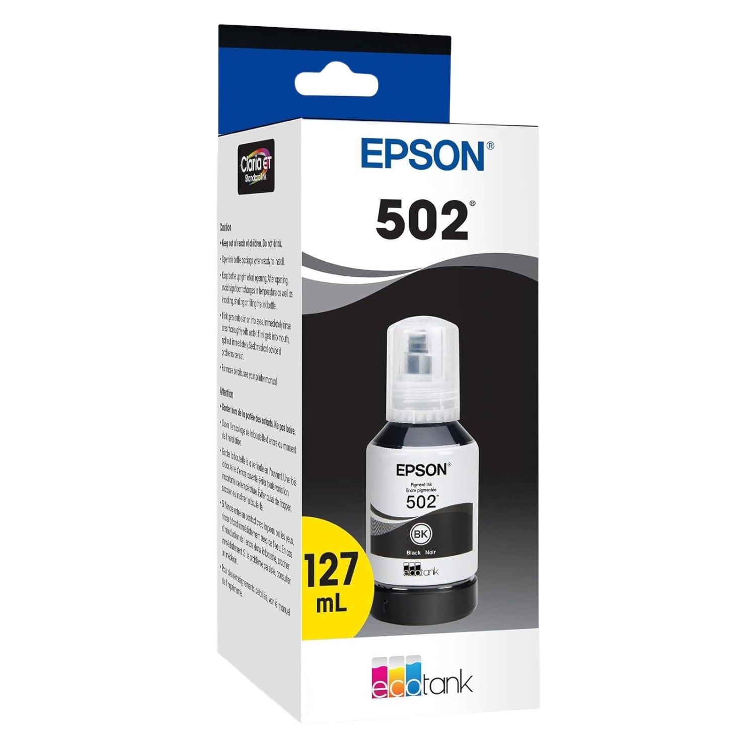 Epson T502 Black Standard Yield Ink Bottle (T502120-S)