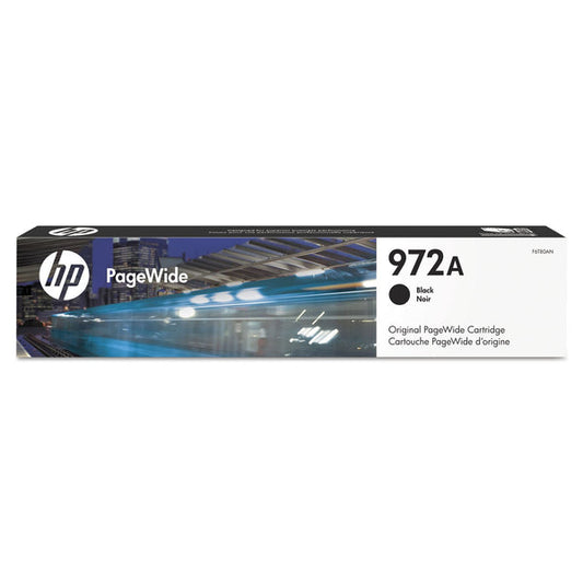 Original HP 972A Standard Yield PageWide Black Inkjet Cartridge, F6T80AN