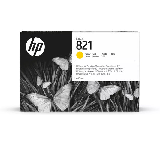 Original HP 821 400ml High-Yield Yellow Latex Ink Cartridge, G0Y88A