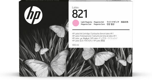 Original HP 821 400ml High-Yield Light Magenta Latex Ink Cartridge, G0Y91A