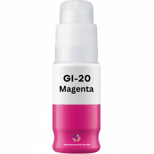 JIT Brand Replacement For Canon GI-20 (3395C001) 70 ml Magenta Ink Bottle Made in the USA