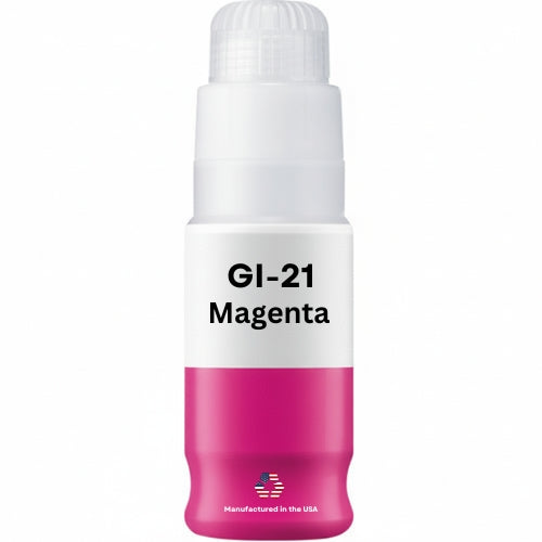JIT Brand Replacement For Canon GI-21 (4538C001) 70 ml Magenta Ink Bottle Made in the USA