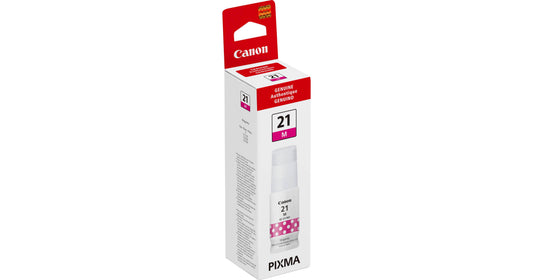 Genuine Canon GI-21 Standard Yield Magenta Ink Bottle, 4538C001