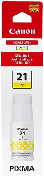 Genuine Canon GI-21 Standard Yield Yellow Ink Bottle, 4539C001