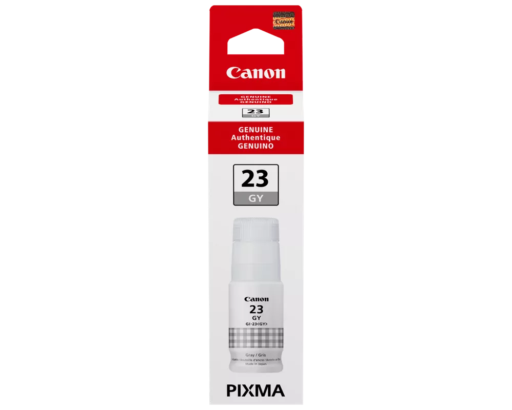 Genuine Canon GI-23 Standard-Yield Gray Ink Bottle, 4705C001