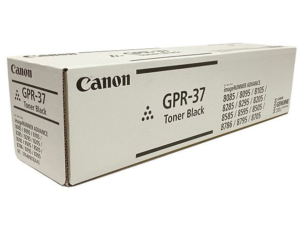 Original Canon GPR-37 Standard Yield Black Toner Cartridge, 3782B003AA