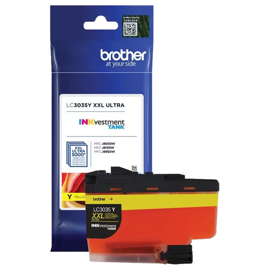 Genuine Brother LC3035Y XXL Yellow Ultra High-Yield INKvestment Ink Tank