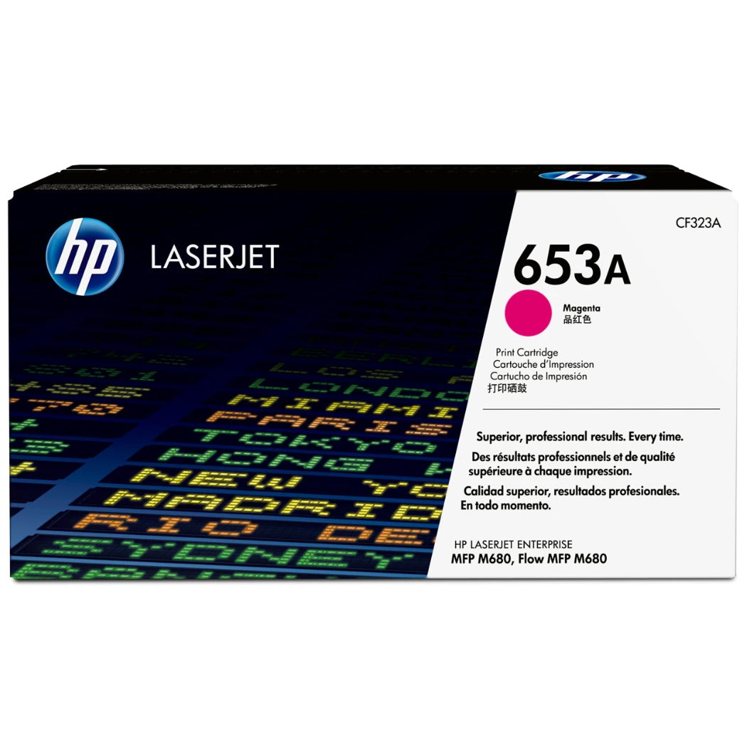 Genuine HP 653A Standard-Yield Magenta Toner Cartridge, CF323A