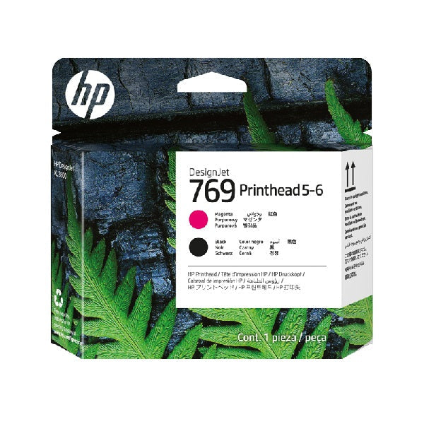 Original HP 769 Magenta/Black 5-6 DesignJet Printhead, 7K5V7A