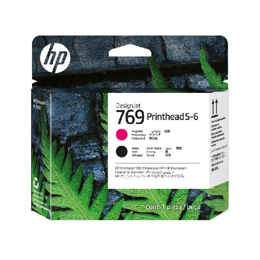 Original HP 769 Magenta/Black 5-6 DesignJet Printhead, 7K5V7A