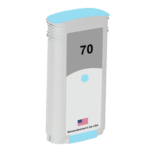JIT Brand for HP 70 130-ml (C9390A) Light Cyan Remanufactured in the USA Ink Cartridge
