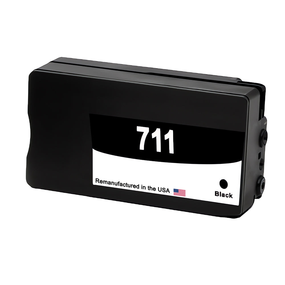 JIT Brand for HP 711XL (CZ133A) Black Remanufactured in the USA Ink Cartridge