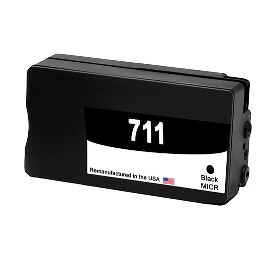 JIT Brand for HP 711XL (CZ133A) Black MICR Remanufactured in the USA Ink Cartridge