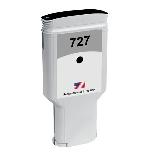 JIT Brand for HP 727XL 300mL (C1Q12A) Matte Black Remanufactured in the USA Ink Cartridges