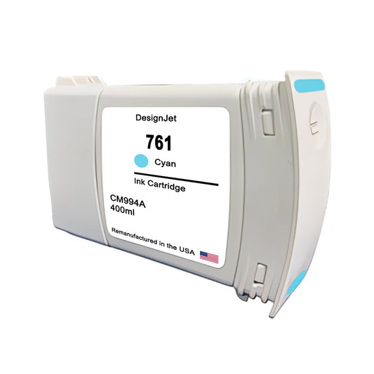 JIT Brand for HP 761 400mL (CM994A) Cyan Remanufactured in the USA Ink Cartridge