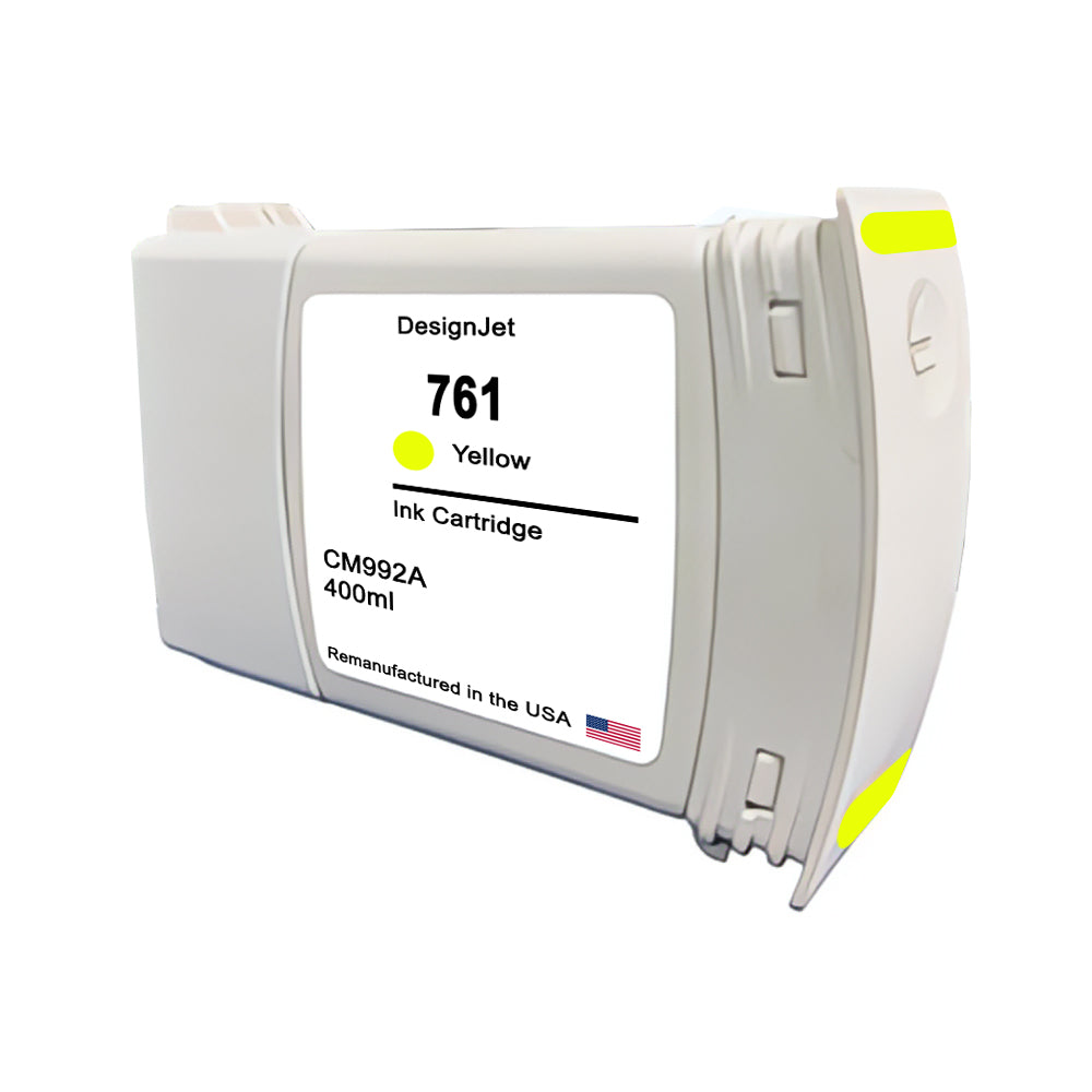 JIT Brand for HP 761 400mL (CM992A) Yellow Remanufactured in the USA Ink Cartridge