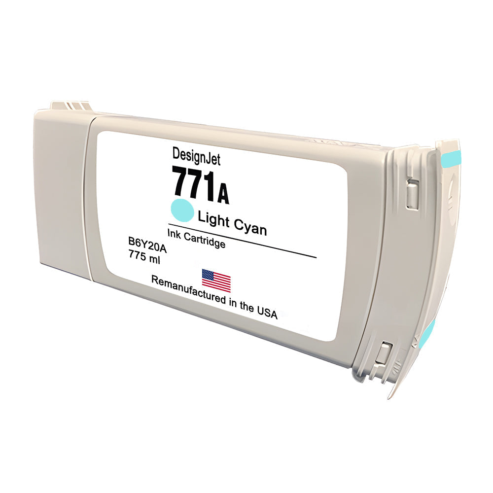 JIT Brand for HP 771 775mL (B6Y20A) Light Cyan Remanufactured in the USA Ink Cartridge