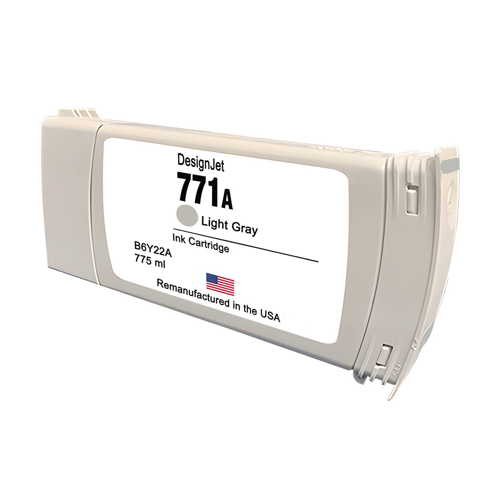 JIT Brand for HP 771 775mL (B6Y22A) Light Gray Remanufactured in the USA Ink Cartridge