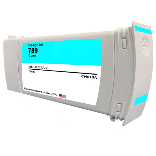 JIT Brand for HP 789 775mL (CH616A) Cyan Remanufactured in the USA Ink Cartridge