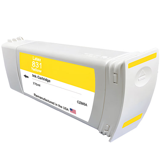 JIT Brand for HP 831 (CZ685A) Yellow Latex 775-ml High Quality Remanufactured in the USA Ink Cartridge