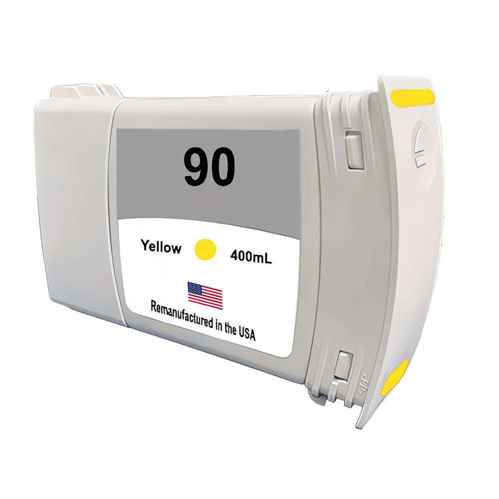 JIT Brand for HP 90 400mL (C5065A) Yellow Remanufactured in the USA Ink Cartridge