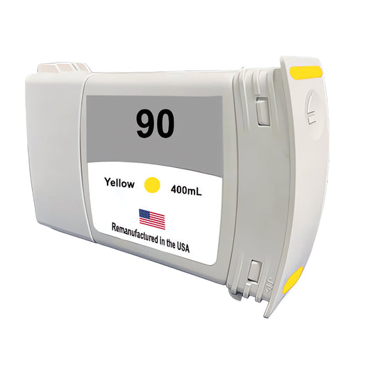 JIT Brand for HP 90 400mL (C5065A) Yellow Remanufactured in the USA Ink Cartridge