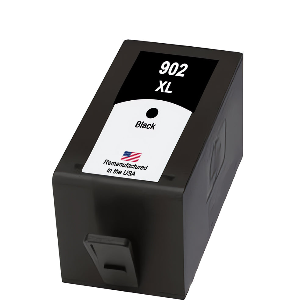 JIT Brand for HP 902XL (T6M14AN) Black Remanufactured in the USA Ink Cartridge