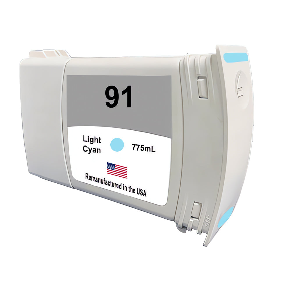 JIT Brand for HP 91 775mL (C9470A) Light Cyan Remanufactured in the USA Ink Cartridge