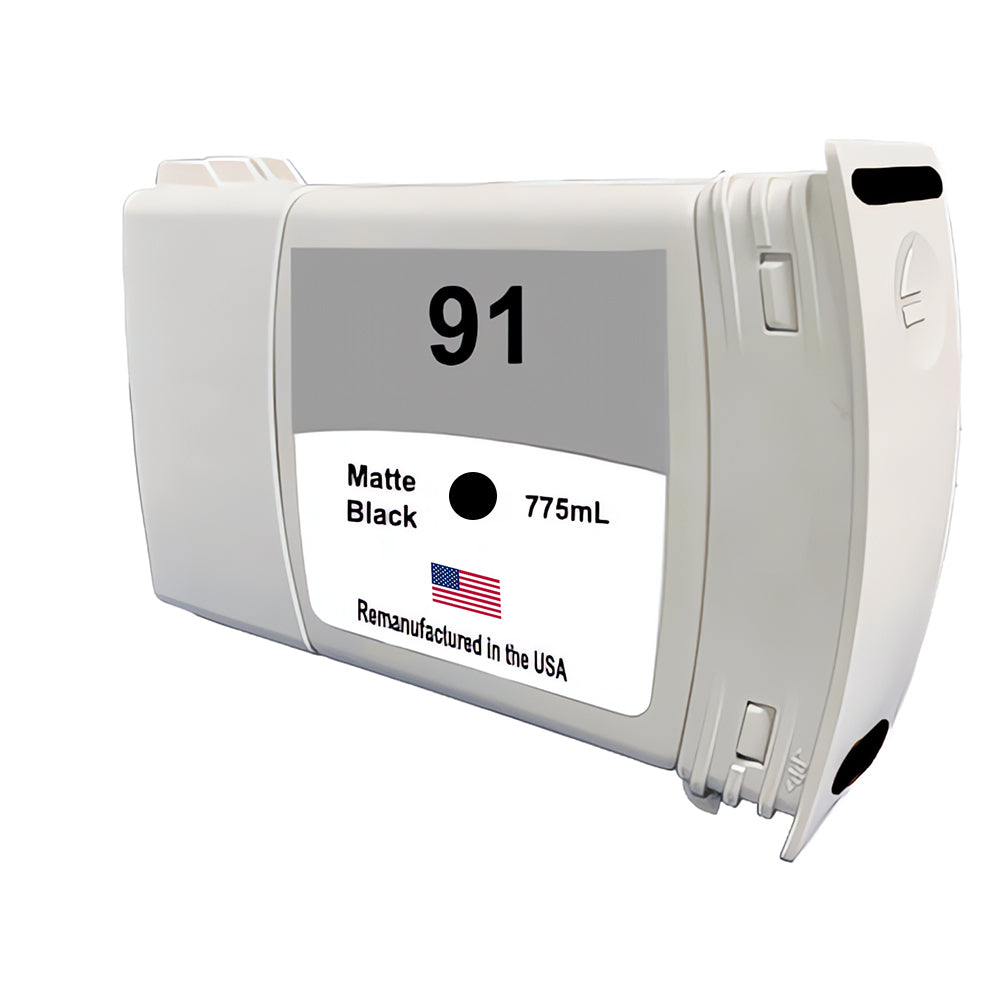 JIT Brand for HP 91 775mL (C9464A) Matte Black Remanufactured in the USA Ink Cartridge