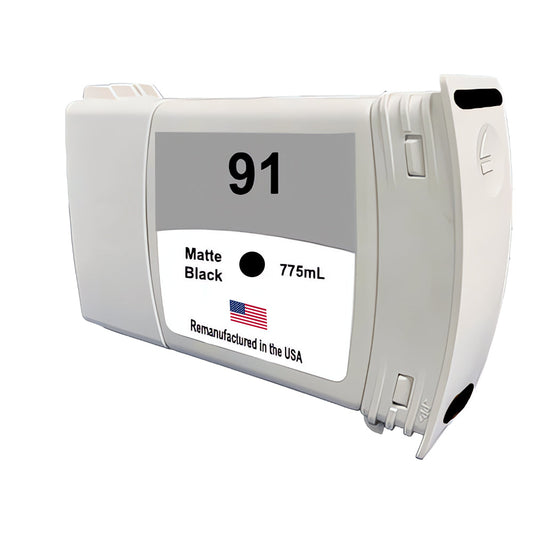 JIT Brand for HP 91 775mL (C9464A) Matte Black Remanufactured in the USA Ink Cartridge