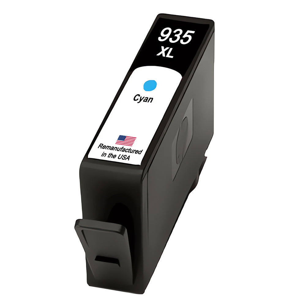 JIT Brand for HP 935XL (C2P24AN) Cyan Remanufactured in the USA Ink Cartridges