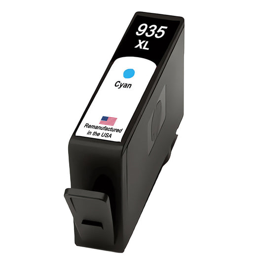 JIT Brand for HP 935XL (C2P24AN) Cyan Remanufactured in the USA Ink Cartridges