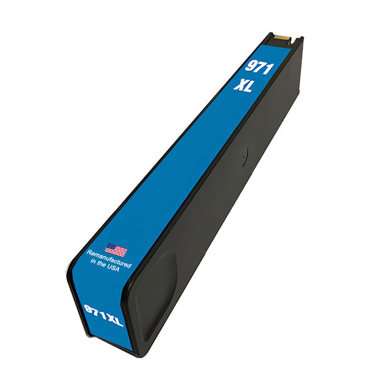 JIT Brand for HP 971XL (CN626AM) Cyan Remanufactured in the USA Ink Cartridge