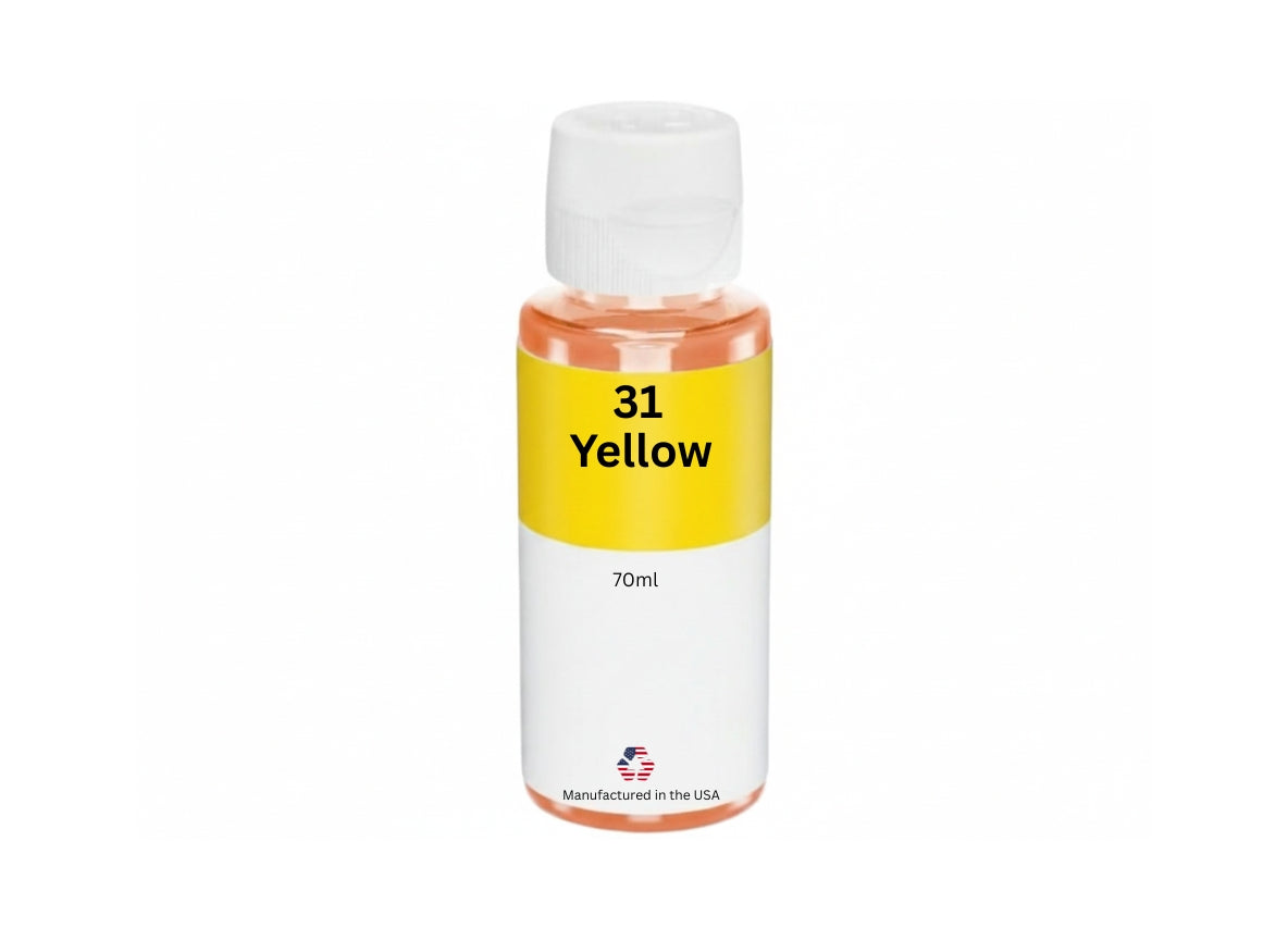 JIT Brand Replacement for HP 31 (1VV28AN) 70-ml Yellow Standard Yield Ink Bottle Made in the USA