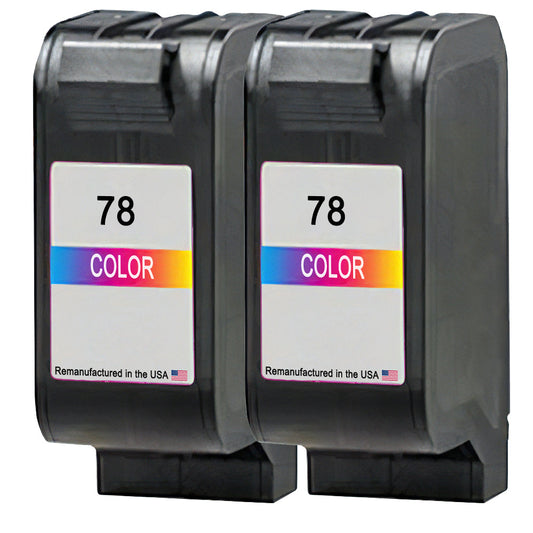 JIT Brand for HP 78 (C6578AN) Color Twin Pack Remanufactured in the USA Ink Cartridges