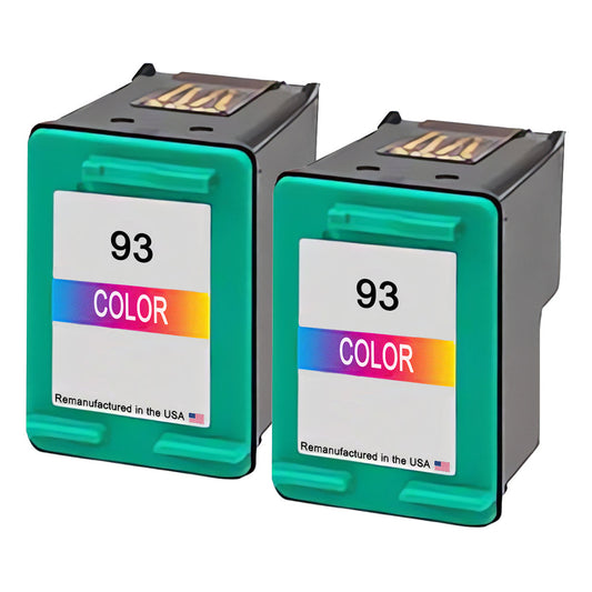 JIT Brand for HP 93 (C9361WN) Color Remanufactured in the USA Ink Cartridges Twin Pack