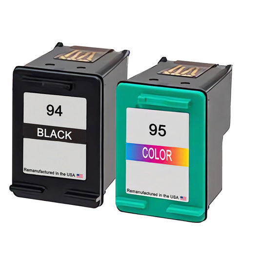 JIT Brand for HP 94 Black / 95 Tri-Color Combo Pack Remanufactured in the USA Ink Cartridge