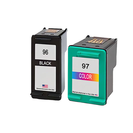 JIT Brand for HP 96 Black / 97 Color Combo Pack Remanufactured in the USA Ink Cartridges