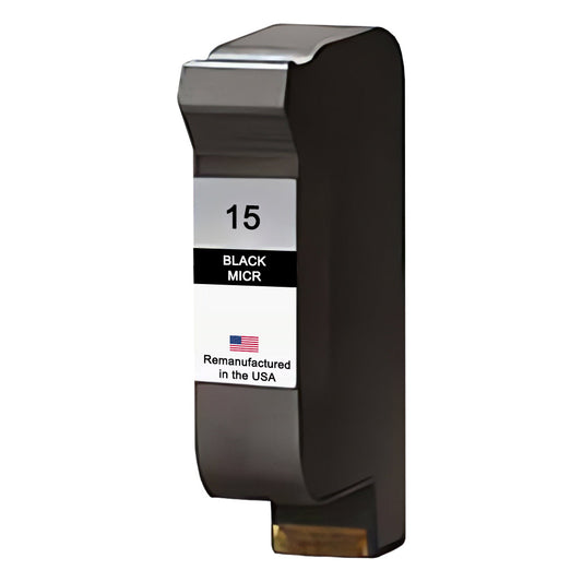 JIT Brand for HP 15 (C6615DN) Black MICR Remanufactured in the USA Ink Cartridges