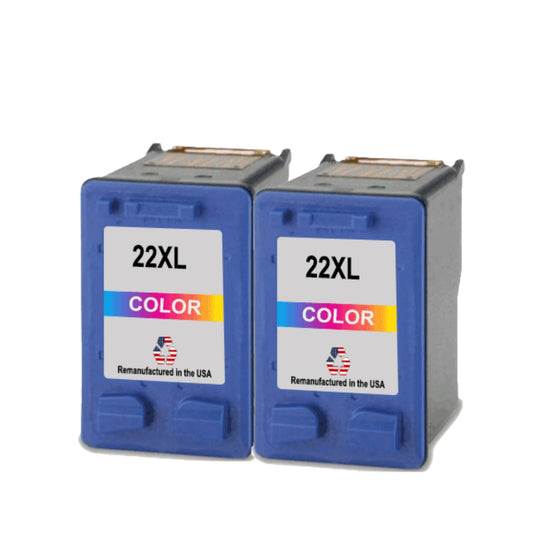JIT Brand for HP 23 (C1823D) Color Twin Pack Remanufactured in the USA Ink Cartridges