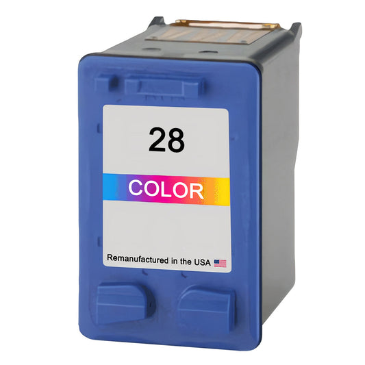 JIT Brand for HP 28 (C8728AN) Tri Color Remanufactured in the USA Ink Cartridges