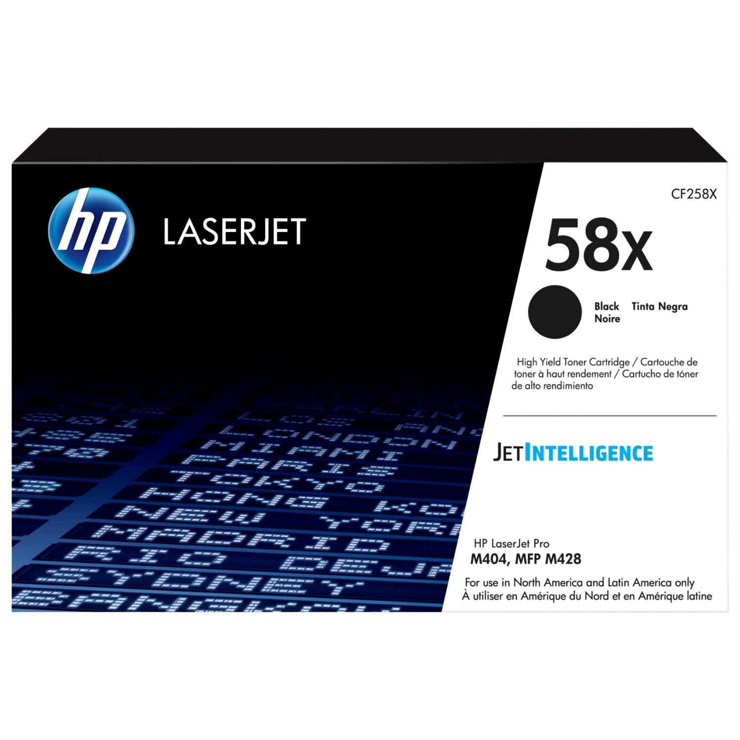 HP 58X High Yield Black LaserJet Toner Cartridge, CF258X