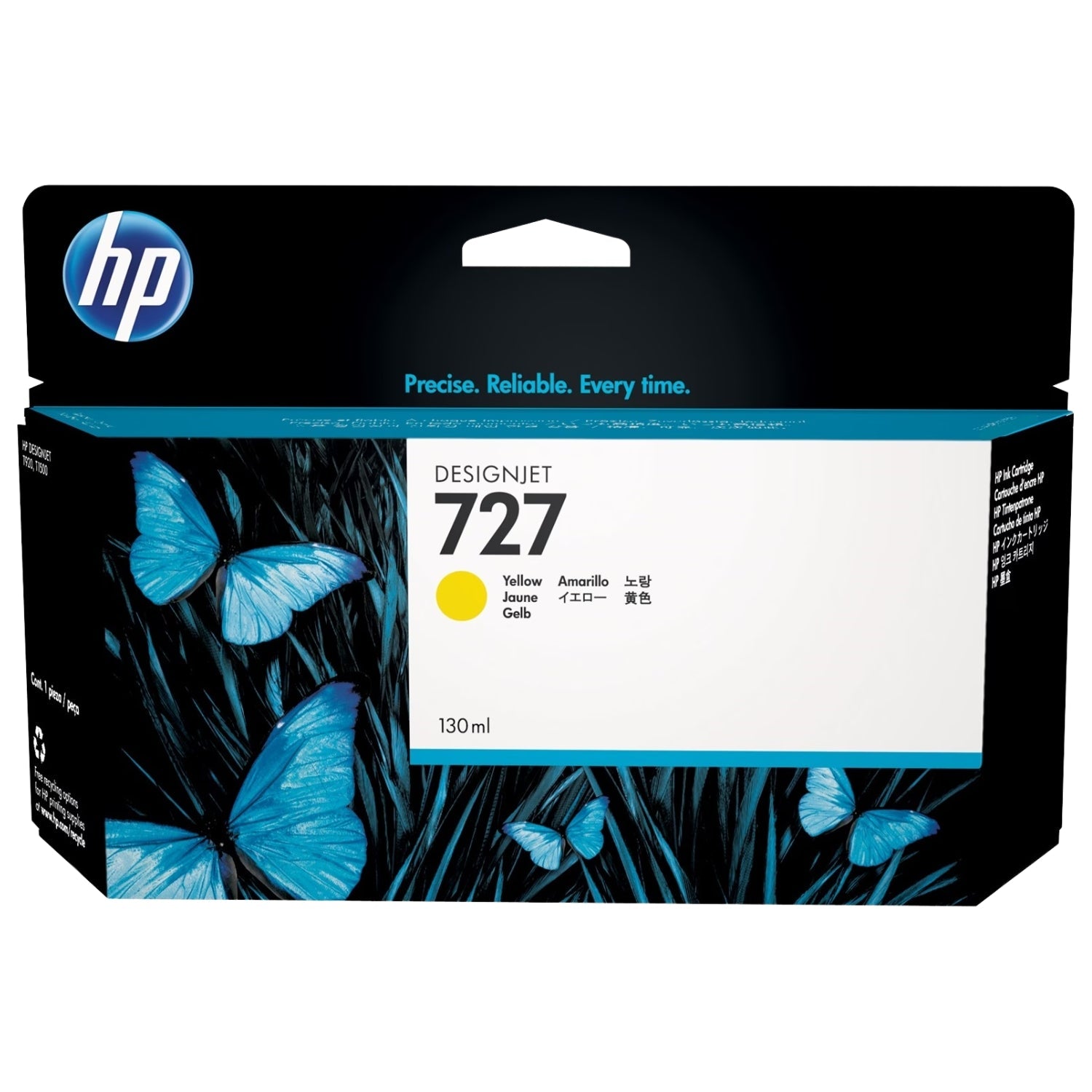 HP 727 130mL (B3P21A) Yellow Ink Cartridge