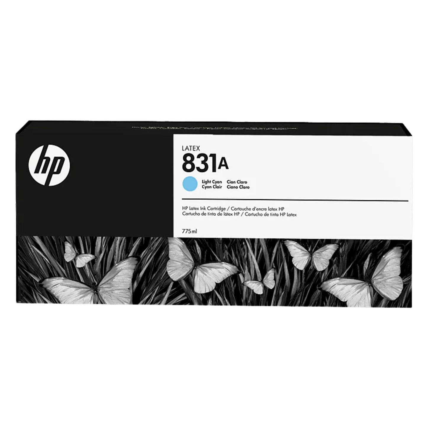 HP 831A Light Cyan 775ml Ink Cartridge, CZ686A