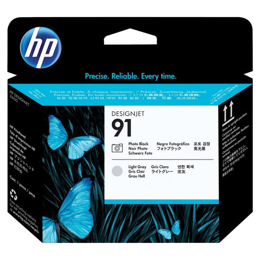 Original HP 91 (C9463A) Photo Black and Light Gray Printhead Cartridge
