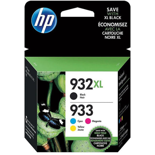 HP 932XL (CN053AN) Black &amp; 933 (CN058AN) Cyan, (CN059AN) Magenta, and (CN060AN) Yellow&nbsp;Ink Cartridges for your&nbsp;HP Printer