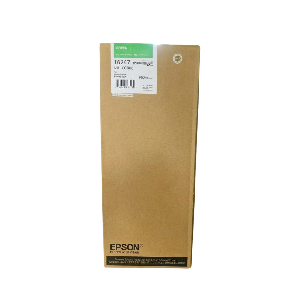 Original Epson T6247 High Yield Green Ink Cartridge, ICGR68 
